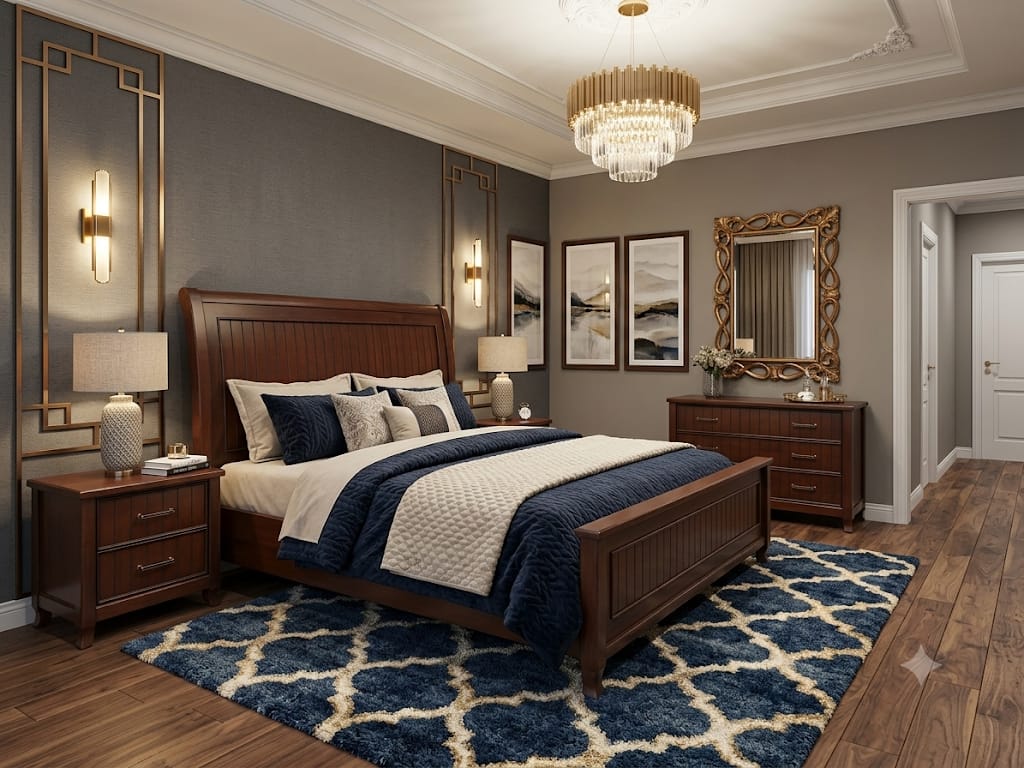 Royal Crest Sleigh Bed with matching furniture
