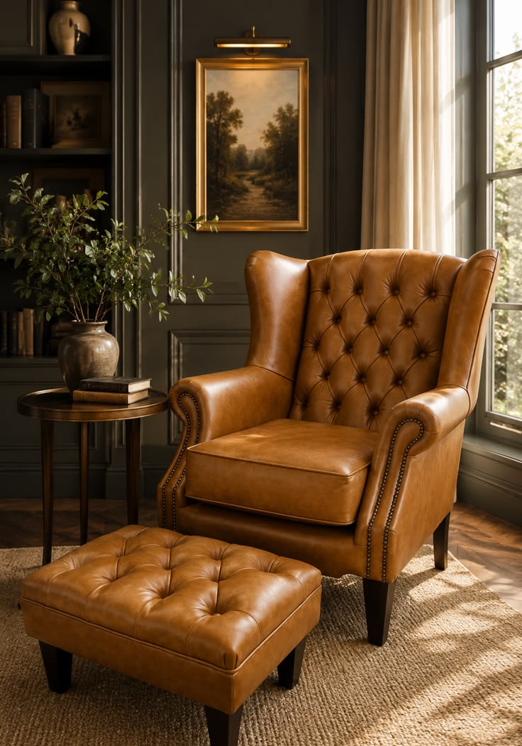 Heritage Lounge Chair & Ottoman CO-01